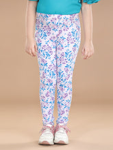 Girls Cotton Floral Printed Jegging